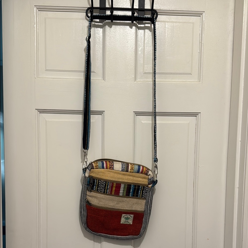 NWOT Like International Himalayan Hemp Crossbody Bag Purse